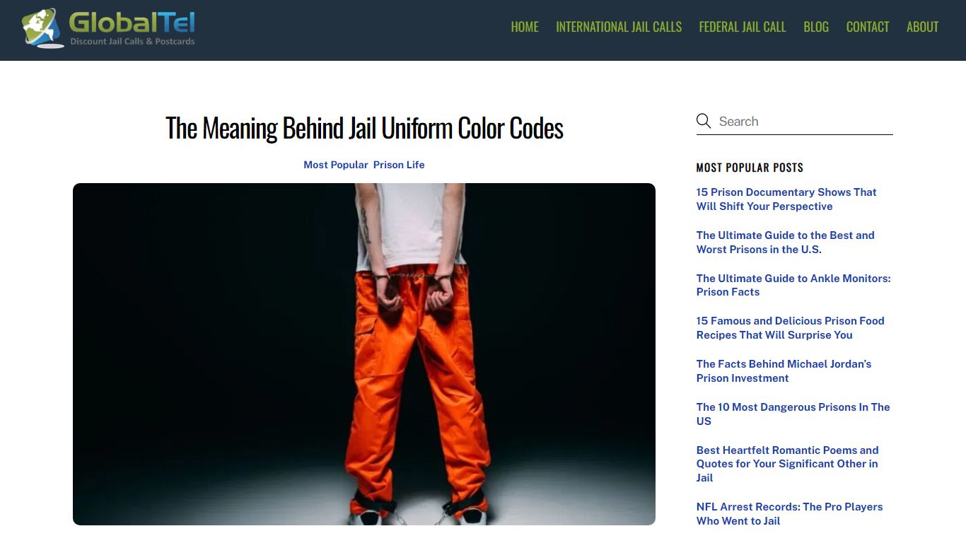 The Meaning Behind Jail Uniform Color Codes - GlobalTel.com