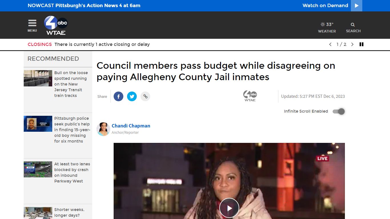 Pay for Allegheny County Jail inmates in new budget